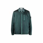 Stone Island S&uuml;gis/Talv 2022 &Uuml;hev&auml;rviline Metalliknailon Kerge Soojusisolatsiooniga Jakk Meeste Jakk Tume-Roheline 7715Q0519-V0057 XL