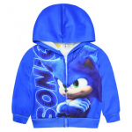 Sonic The Hedgehog Poiste Dressipluus Jakk T&otilde;mblukuga Kapuutsiga Jakk Sporditopp Laste Pikkade Varrukate &Uuml;ler&otilde;ivad 110