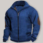 Meeste fliisist kapuutsiga pusa, vabaaja pikkade varrukatega 1/4 lukuga pullover-dressipluusid XXXL must