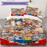 Inazuma Eleven Jalgpalli Muster Voodipesu Tekikott Tekikoti Kate Padjap&uuml;&uuml;r Kodu Kaunistus S&uuml;nnip&auml;evakingitus (1 * tekikott + 2 * padjap&uuml;&uuml;r ilma t&auml;idiseta)46 135x200cm brown