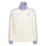 Adidas Originals S&uuml;gis/Talv 2024 Real Madrid Treeningjakk Wonder White/Purple IY0058 L valge