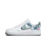 Nike Air Force 1 libisemiskindlad madalad rulaketsid Meeste Valge Roheline FJ4146-100{Team352-) 44
