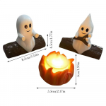 1 komplekt Halloweeni kummituse l&otilde;kke dekoratsioon &otilde;udne v&auml;lipeo kummitusmaja rekvisiidid hirmutav tagahoovi stseen kogunemise kaunistus kingitus