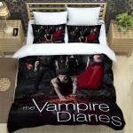 The Vampire Diaries Damon Salvatore Voodipesukomplektid peen voodipesu komplekt tekikott voodikatte komplekt voodipesu s&uuml;nnip&auml;evakingitus 100*200cm Single white