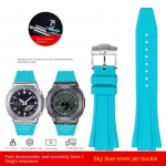 Casio GA-2100 GA-2110 pehme kummist kellarihm G-SHOCK GM-5600 GA2100 GM2110 kiirvabastusega spordisilikoonist kellarihm k&auml;ev&otilde;ru 16mm