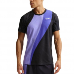 Nike Dri-FIT ADV Court Slam Niiskust Imav Veniv Hingav Triibuline Kitsa L&otilde;ikega Igap&auml;evane L&uuml;hikeste Varrukatega T-s&auml;rk Meeste Topp IB0201-570 M