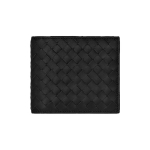 Bottega Veneta L&uuml;hike kootud rahakott kaardipesaavadegaga Meeste rahakott Must 113993V46511000 Box(Basic Set+Box)