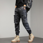 Cargo Pants Meeste Trend Meeste Haruni V&auml;ikeste jalaga p&uuml;ksid Lahtised jalad mitme taskuga p&uuml;ksid 28 khaki