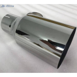 Stainless steel vehicle refitting universal exhaust car muffler tail throat Car modification for b-mw e90 exhaust tip w222 pipe 51MM IN-76MM OUT gray