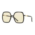 Gucci ruudukujulised kollased p&auml;ikeseprillid Naiste p&auml;ikeseprillid GG0890S-005 Dust Bag+Eyeglass Case (Random Color)