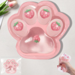 Hiiglaslikud Taba Squishy K&auml;pa M&auml;nguasjad, Armas Kassik&auml;pa Squishy, Fufu Squishy Fidget M&auml;nguasjad Lastele ja T&auml;iskasvanutele, Super Pehmed Suured Maasika Kassik&auml;pa Pigistatavad M&auml;nguasjad S