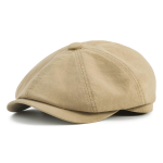 BOTVELA Meeste Newsboy Gatsby M&uuml;ts 100% Puuvill Vintage Lame Ivy S&otilde;idu Taksojuhi M&uuml;ts 60cm khaki