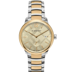 Burberry BU10011 Klassikaline &uuml;mmargune meeste k&auml;ekell 40mm kuld