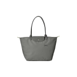 Longchamp Le Pliage Roheline Logo Kokkupandav Klapp T&otilde;mblukuga L&otilde;uend ja Nahk Kandekott &Otilde;lakott Suur Naiste Kotid Grafiit 1899919P66 Basic Set (Bag)