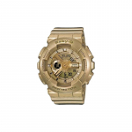 Casio BABY-G kahekordse n&auml;idikuga mehhanism kvartsmehhanism vaikrihm Jaapani ja Korea kell naistekell kuldne sihverplaat BA-111-9A kuld