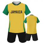 Jamaica jalgpallivorm Jalgpallis&auml;rk l&uuml;hikeste p&uuml;kste komplekt Meeskonna vorm XS