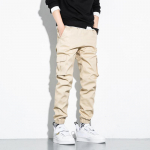 Mood meeste kaubap&uuml;ksid T&auml;navar&otilde;ivad &uuml;hev&auml;rvilised Jogger Hip Hop lahtised sirged p&uuml;ksid, k&uuml;lgmised mitme taskuga t&ouml;&ouml;p&uuml;ksid, suur suurus 8XL M khaki