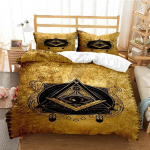 3D Prinditud Vaba Masons Illuminati Voodipesu Komplekt Tekikott Kahekohaline &Uuml;hekohaline T&auml;iskasvanu Lapsed Voodipesu Tekikott 135x200cm