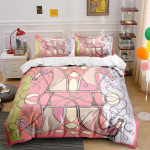 HD Luksuslik Kettv&ouml;&ouml; Tr&uuml;kiga Voodipesukomplekt Tekikott 1 Tekikott 2 Padjap&uuml;&uuml;ri T&auml;iskasvanute ja Laste Voodipesukomplekt Luksuslik Kingituseks 135x200cm