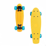 17-tolline kala rulaplaat valgustusega rattad mini cruiser libisemiskindel laud Penny Board lastele, kollane