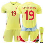 2024 Euroopa meistriv&otilde;istlused Hispaania s&auml;rk v&otilde;&otilde;rsil 7 Morata Nr. 17 Williams 19 Yamal jalgpallis&auml;rgi komplekt 26#