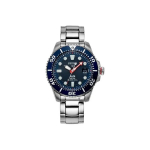 SEIKO x PADI koost&ouml;&ouml; p&auml;ikeseenergial t&ouml;&ouml;tav sukeldumiskell (P&auml;ikesekvartsi liikumine, Roostevabast terasest k&auml;ev&otilde;ru, Sinine sihverplaat) SNE435J1 sinine