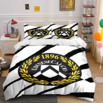 Udinese Calcio Logo Voodipesukomplekt Voodipesu Tekikoti Komplekt Tekikott Padjap&uuml;&uuml;rid   (1 * Tekikott 2 * Padjap&uuml;&uuml;ri, ilma tekita) 135x200cm white