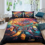 Unen&auml;op&uuml;&uuml;dja 3D-tr&uuml;kiga tekikotikomplekt, eksotismiga tekkekotikomplekt padjap&uuml;&uuml;ridega lukuga, mikrofiiber lastele, teismelistele, t&auml;iskasvanutele 135x200cm