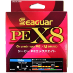 Seaguar Liin PE Liin Seaguar PE X8 Kalastus PE Liin 200m Ei. 1 20 naela (9,1 kg) Mitu black