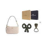 COACH Nolita kaetud l&otilde;uendist &uuml;lakeha kott V&auml;ike Naiste Liiv & Kriidivalge CW426-IMXDM One Size 5 beige