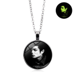 Michael Jackson Time Naiste Mitmek&uuml;lgne Helendav Klaas Retro Ehted Ripats Kaelakee 50cm(Necklace Size) black