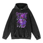 Gastly Lemmikloom Raskekaaluline Retro Pesitud Puuvillane Anime Huppar (440 g) 2X-Large black