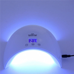 24 W LED UV-lamp puutetundliku nupuga k&uuml;&uuml;nelamp manik&uuml;&uuml;ri jaoks k&otilde;igi geeliga k&otilde;venevate k&uuml;&uuml;nte kuivati ​​jaoks valge