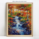 Teemantmaaling Maastik Teemantekraan Teemanttikandid Scenery Sale Helmeste pilt 20X30