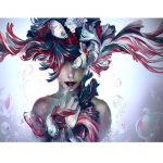 Teemanttikandid muster Kuldkala pilt Kodukaunistused Kingitus T&auml;is&uuml;mmargune teemantmaal ristpistes 20X30CM