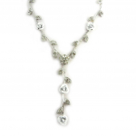 Les Tr&eacute;sors De Lily [M1970] - Collier Cr&eacute;ateur 'Paradis Floral' blanc valge