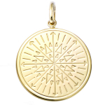 Les Tr&eacute;sors De Lily [Q7587] - Pendentif Plaqu&eacute; Or 'Astrologie' dor&eacute; (disque) - 20 mm kuld