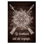 Les Tr&eacute;sors De Lily [P0291] - Wenge pruun  Boho  l&otilde;uend (&Otilde;nn on teekond) - 34x23 cm pruun