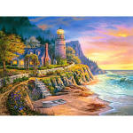 5D isetehtud teemantmaal Valgustus The Way T&auml;is&uuml;mmargune &uuml;mmargune teemanttikandid 20X30CM