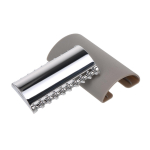 Kahe servaga ohutu raseerija, roostevabast terasest avatud kammpeaga meeste habemeajamist&ouml;&ouml;riist h&otilde;be