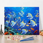 DIY maalimine numbrite j&auml;rgi Digitaalne &otilde;limaal Kodukaunistamine Hobid &Otilde;limaal Numbrid &Otilde;limaal Numbrid Maali kujutav kunst 40x50cm no frame