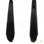 Pikakarvaline parukas PonyTail matt k&otilde;rge temperatuuriga siidikiust k&uuml;&uuml;nisklamber 22inch