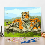 Numbrid &Otilde;limaal Digitaalne &otilde;limaal Kunstl&otilde;uend Kodukaunistus DIY Maalimine numbrite j&auml;rgi 40x50cm no frame