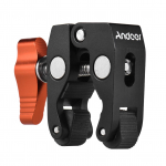 Andoer Crab Piers Clip Super Clamp 1/4-tollise ja 3/8-tollise kruviauguga oranž