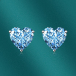 BELLA BOX Uued armsad s&uuml;damekujulised k&otilde;rvar&otilde;ngad Temperament Love Color Treasure 10*10 k&otilde;rvar&otilde;ngad peoaksessuaarid sinine