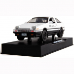 1/28 Toyota AE86 Initial D mudelauto, tsingisulamist tagasit&otilde;mmatav heli ja valgusega m&auml;nguauto lastele poisile t&uuml;drukule kingitus 15*5.8*5cm valge