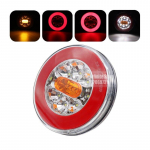 1/2/4 tk LED 12&ndash;24 V veoauto tagatuli d&uuml;naamiline tagatule signaal, tagumine piduritulelatern autohaagise veoauto RV bussi jaoks 1pcs