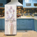 Lillelind 3D kleebis k&uuml;lmkapile veekindel k&ouml;&ouml;gi tapeet m&ouml;&ouml;bli kaunistus plakat ukse seinamaal k&uuml;lmkapi kaane kleebised 60x150cm(1 pcs)