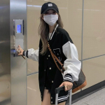 S&uuml;gistalvised moebomberjakid naistele T&auml;navar&otilde;ivad Pesapallivorm Suurem&otilde;&otilde;tmelised jakid ja mantlid Lahtine &otilde;pilane XXXL must