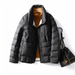 Naiste talvekrae pikkade varrukatega &uuml;hev&auml;rviline &uuml;herealine lahtine vaba vabaaja valge pardi sulemantel XL valge